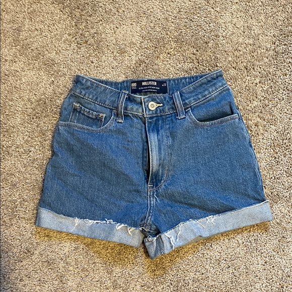 Hollister Pants - Hollister Women's Blue Denim Shorts